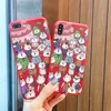 For iPhone 6s Case XR XS Max 6plus cartoon painted Silicone friend Phone Cases