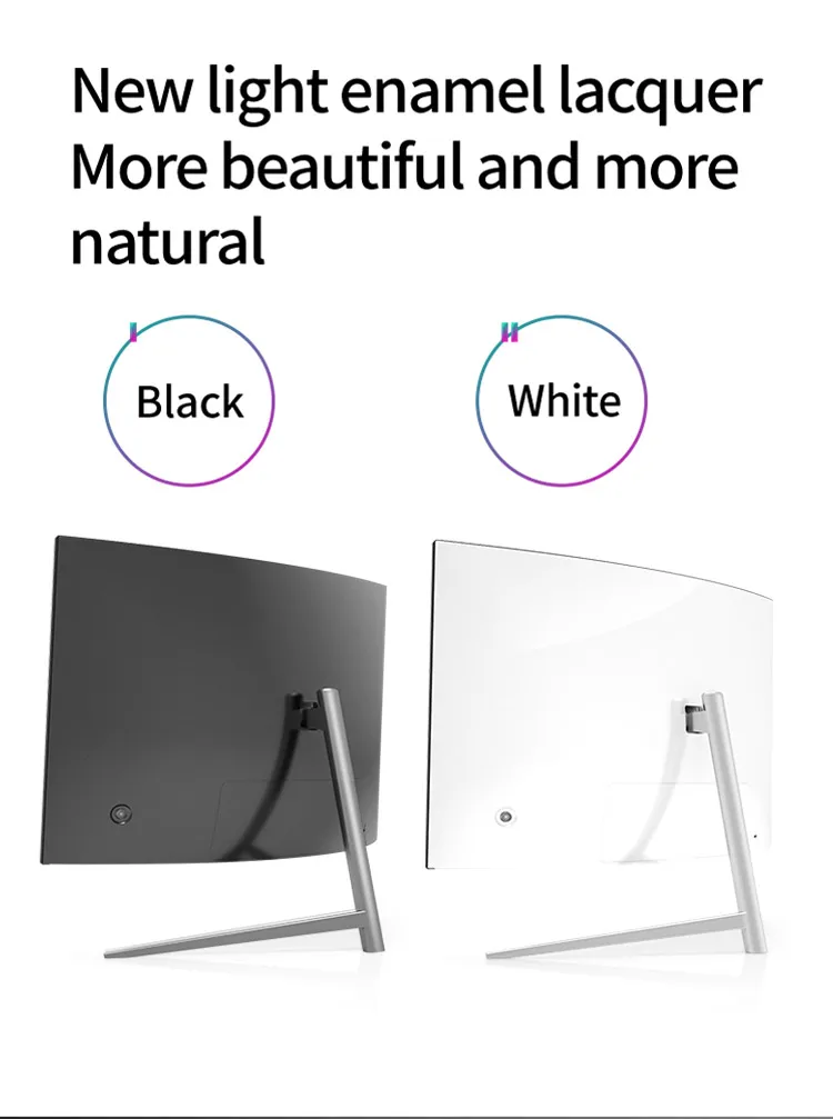 White Color Monitors Gaming 24 Inch Curved Gaming Monitor 144hz 240 Hz
