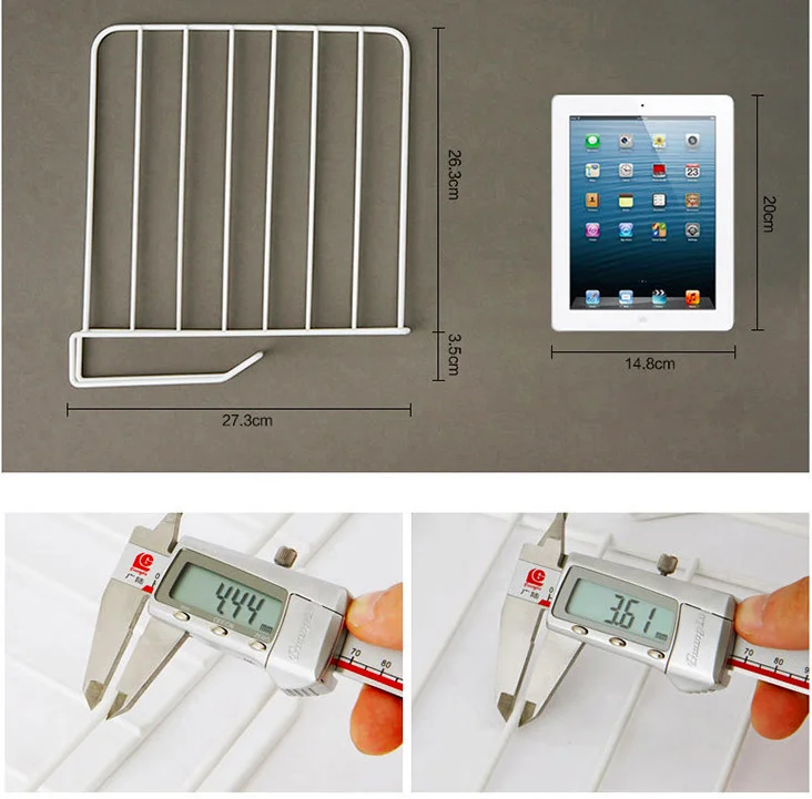 Closet Metal Shelf Divider Wardrobe Closet Drawer Organizer Book