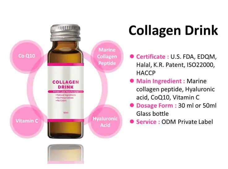 Odm Private Label Skin Whitening Collagen Liquid Whitening Antiaging