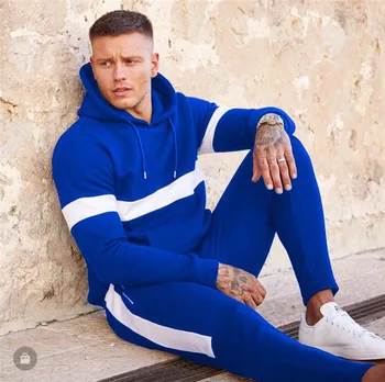 blue jogging suit