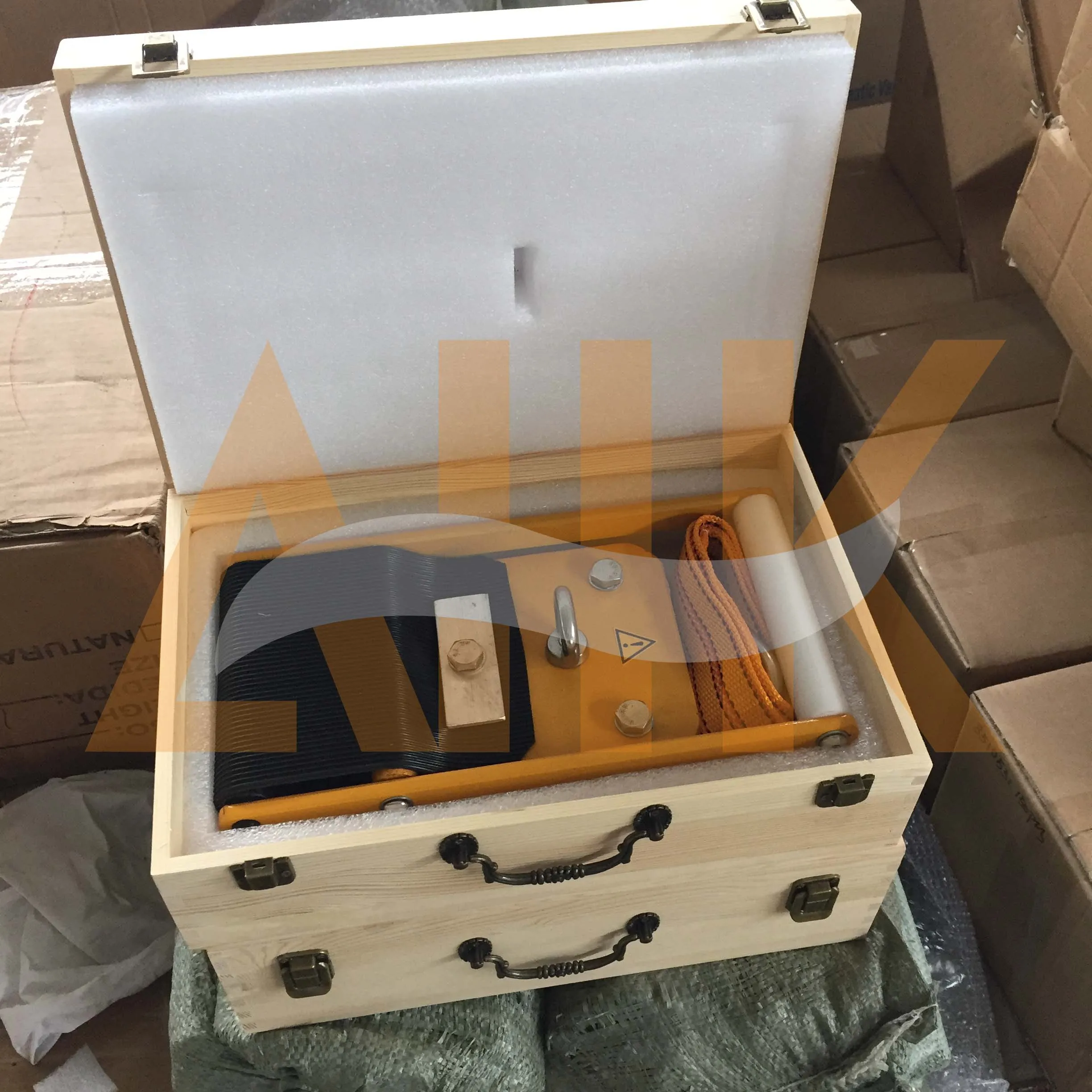 Yellow Pilot Ladder Holder Hull View Pilot Ladder