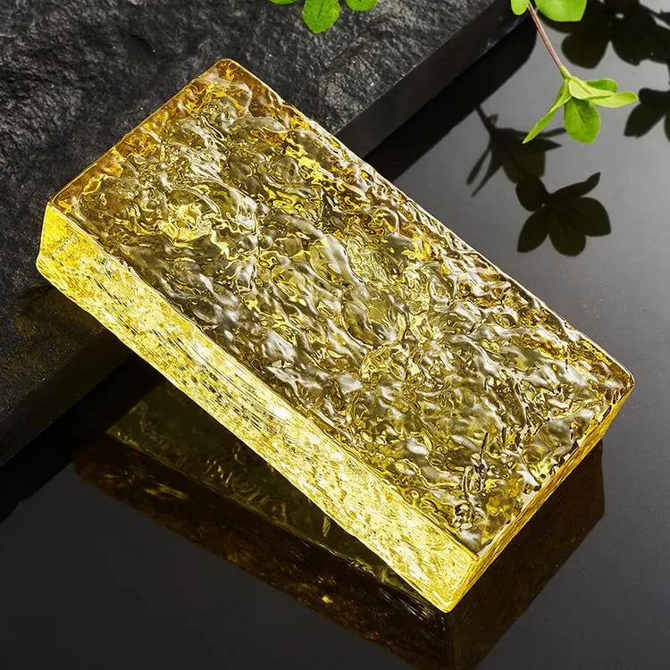 Wall Building Decorative Glass Brick Colored Tinted Crystal Glass Block