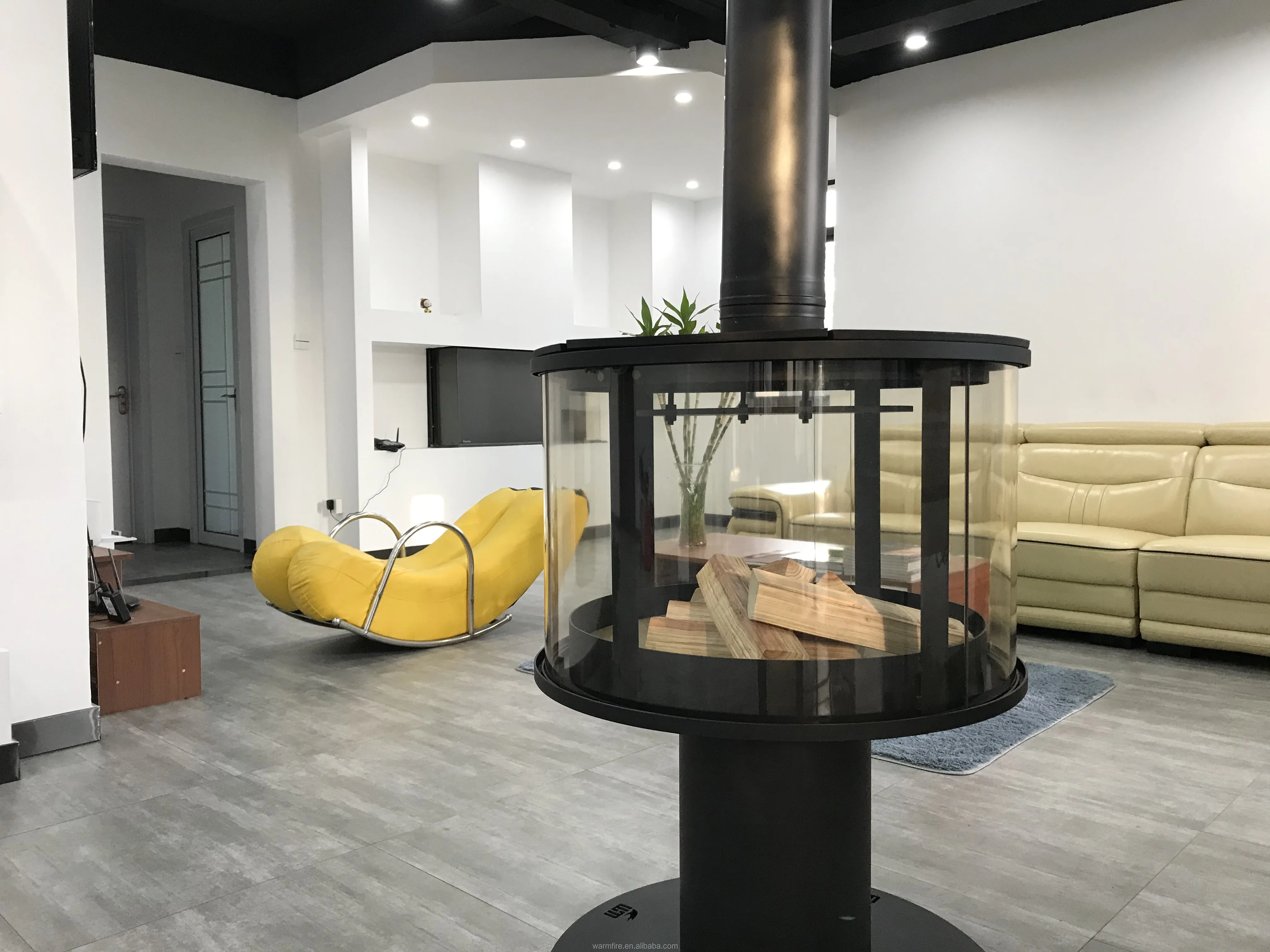 Warmfire European Style Wood Stove Wmh007 With Annular Glass Door Wood