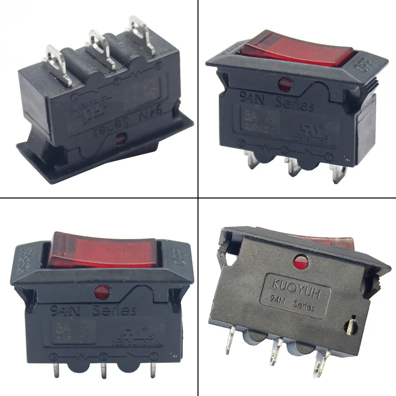 Kuoyuh 94n Series 5a Rocker Switch Thermal Overload Protector