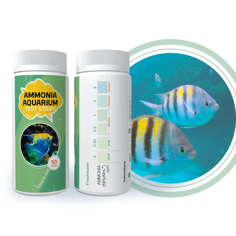 Ammonia Test Strips Fw/sw Test Kit For Fish Tank Aquarium - Buy Ammonia ...