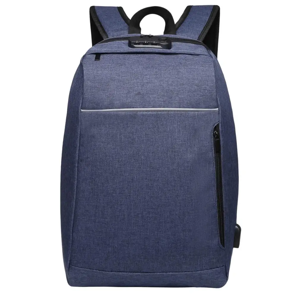 Fashion backpack for unisex school business bag laptop USB charger backpack