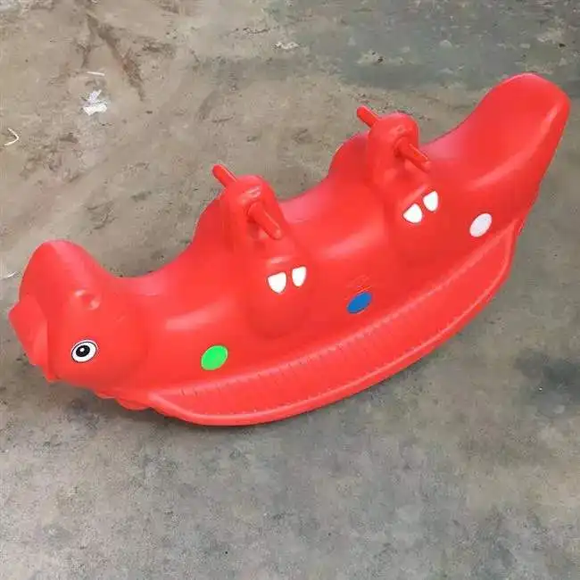Double-Seat Plastic Rocking Horse Alligator for Amazon Hot Sale ...