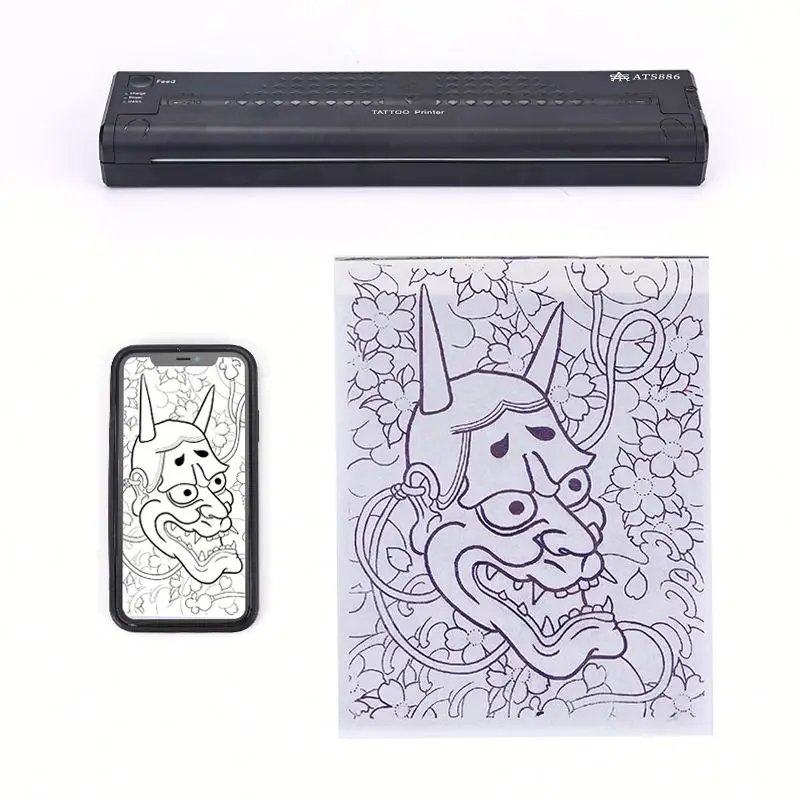 ATS886 Portable Tattoo Printer - Wireless Thermal Copier Machine