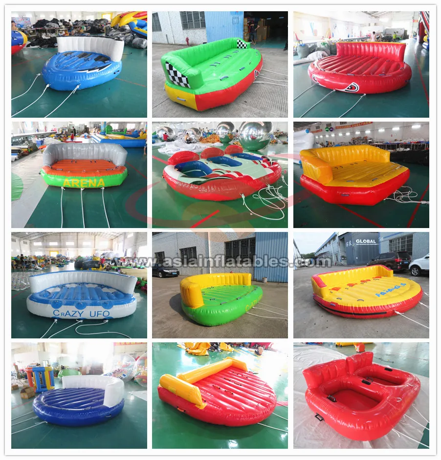 6 Persons Inflatable Aquaspeed Flying Boat Crazy Ufo For Lake/ Sea