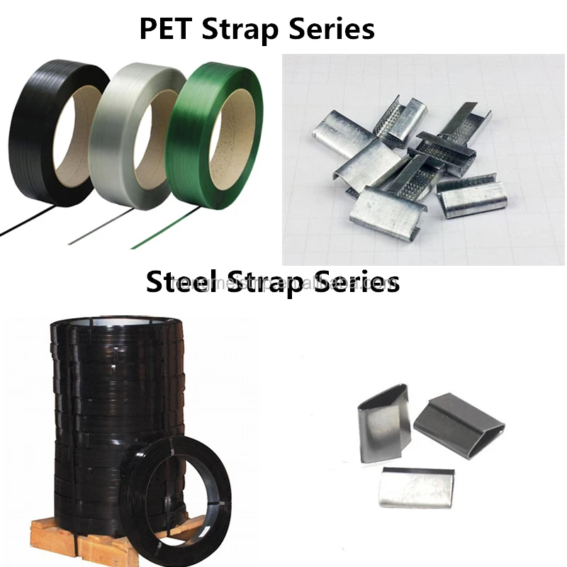 Overlap type hot dipped galvanized PET Steel Clip metal strapping Seals