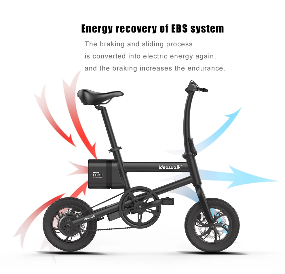 Meego-Mini 12 Inch Foldable Ebike with Lithium Battery Electric Bike Cheap Folding Electric Bicycle
