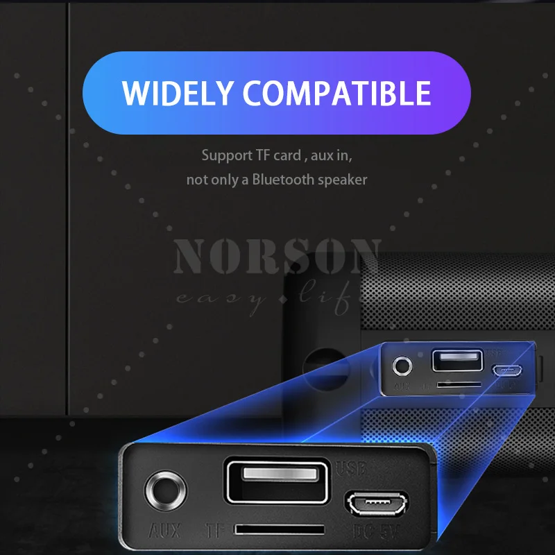 2020 True Wireless IPX5 Professional Computer Home Bass Portable Bluetooth Speaker - ANKUX.COM