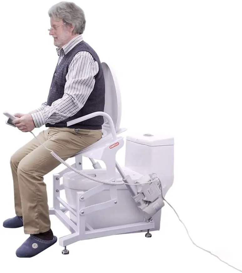 Chair Electric Toilet Incline Lift,Height Is Adjustable Frame Padded