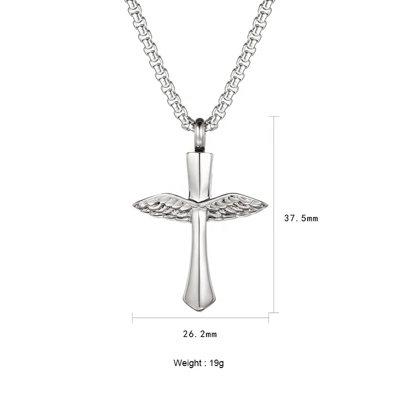 Aooaz Stainless Steel Necklace Women Fishhook with Angel Wings and 26 Letter Necklace Ashes Cremation Aooaz Stainless Steel Necklace Women Fishhook with Angel Wings and 26 Letter Necklace Ashes Cremation