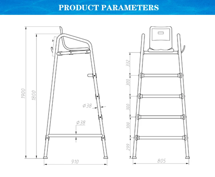 Detachable Stainless Steel Lifeguard Chair For Swimming Pool Buy
