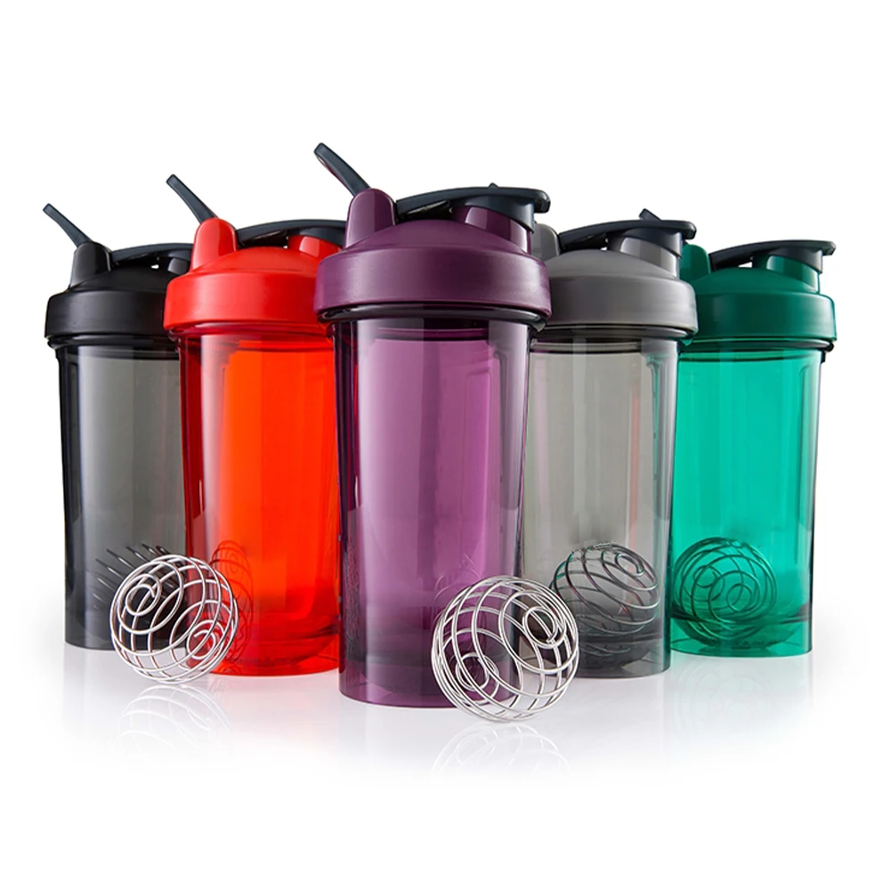 Wholesale Unisex Pp Plastic Protein Shaker Bottle Cup With Protein Ball ...