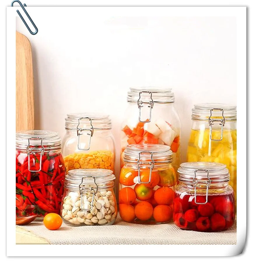 Glass Storage Jars Perfect For Storing Coffee Sugar Flour Sweets Keeps