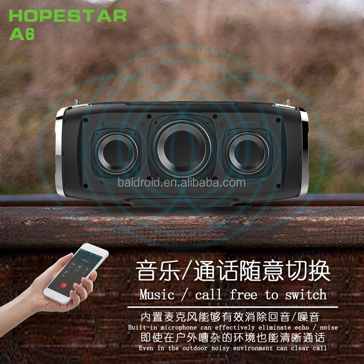 35W Waterproof Hopestar A6 Bluetooth Speaker Audio Speaker Audio Bass Subwoofer Outdoor Portable Wireless Speaker + Mobile Power - ANKUX.COM