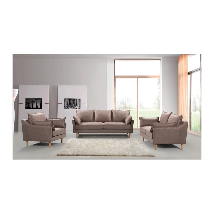 Living room simple modern light luxury small apartment removable and washable corner fabric sofa combination