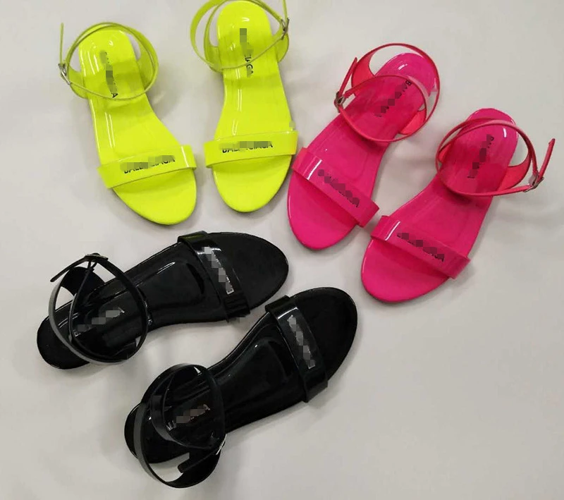 neon green flat shoes
