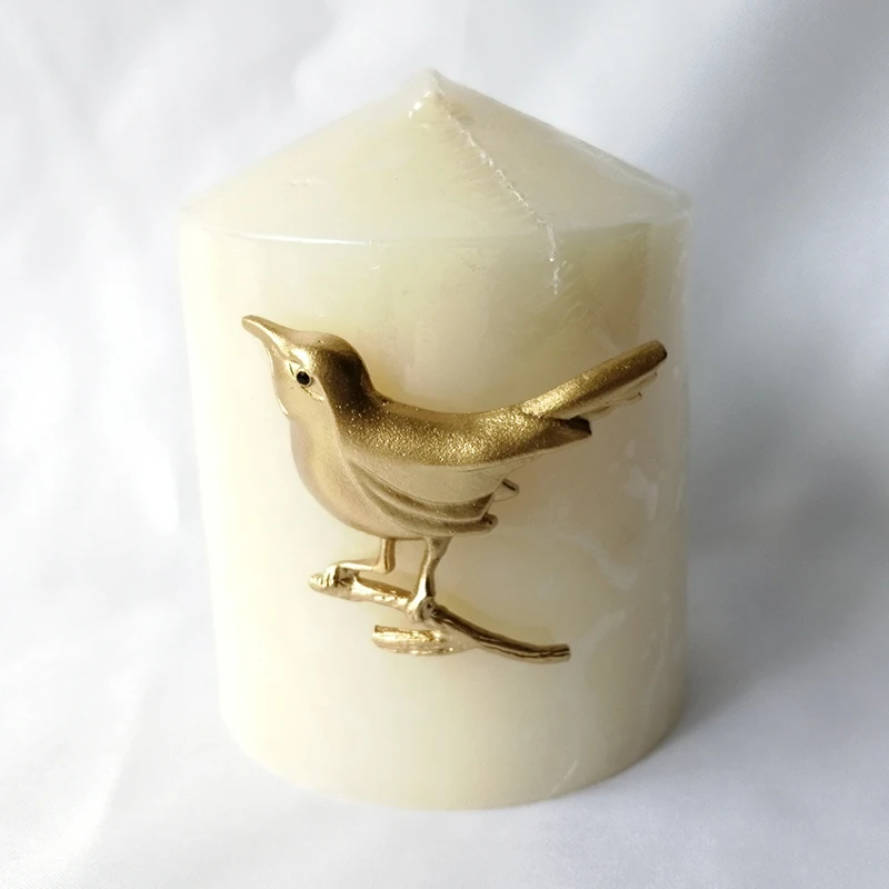 Gold Bird Metal Candle Pin For Home Tabletop Decorations Buy Gold