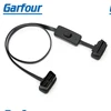 Right angle OBD2 / OBD 16 pin male to female extension cable with on/off switch for obd scanner code reader
