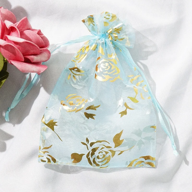 Customizable Logo Organza Jewelry Pouch Recyclable Organza Bag for Gifts and Accessories