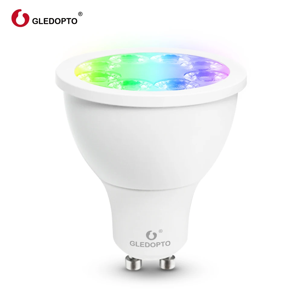 RGB GU10 Ceiling Kitchen Spot Light LED Track Light Zigbee MR16, Works with SmartThings Amazon Echo Plus