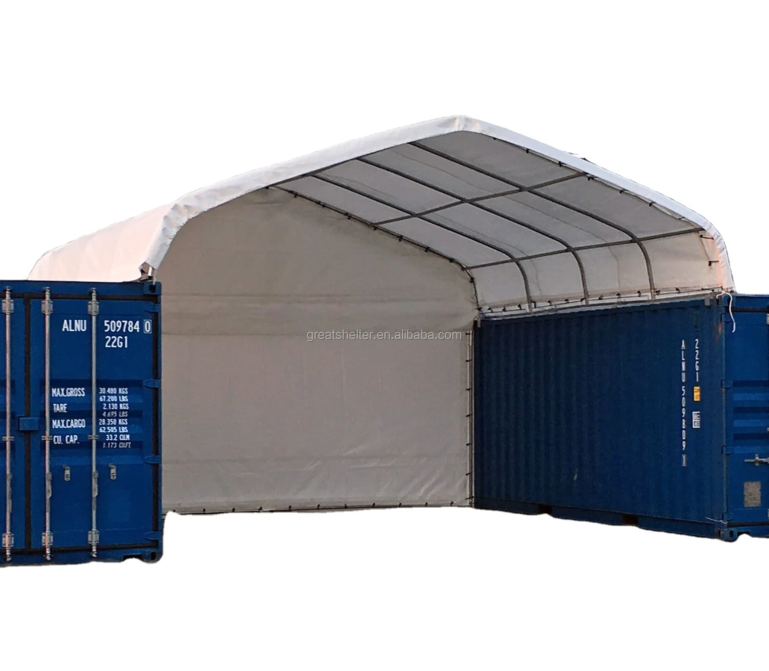 Galvanized Steel Frame PVC Fabric Waterproof 40ft Canopy Shelter for ...