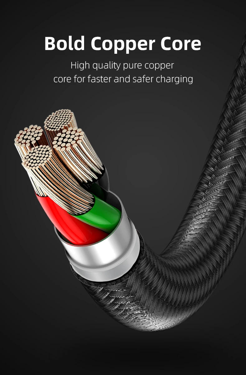 Cheap Price 180 Degree Bending Micro USB Cable for Android Phone Accessories Fast Charging Data Cable - ANKUX.COM