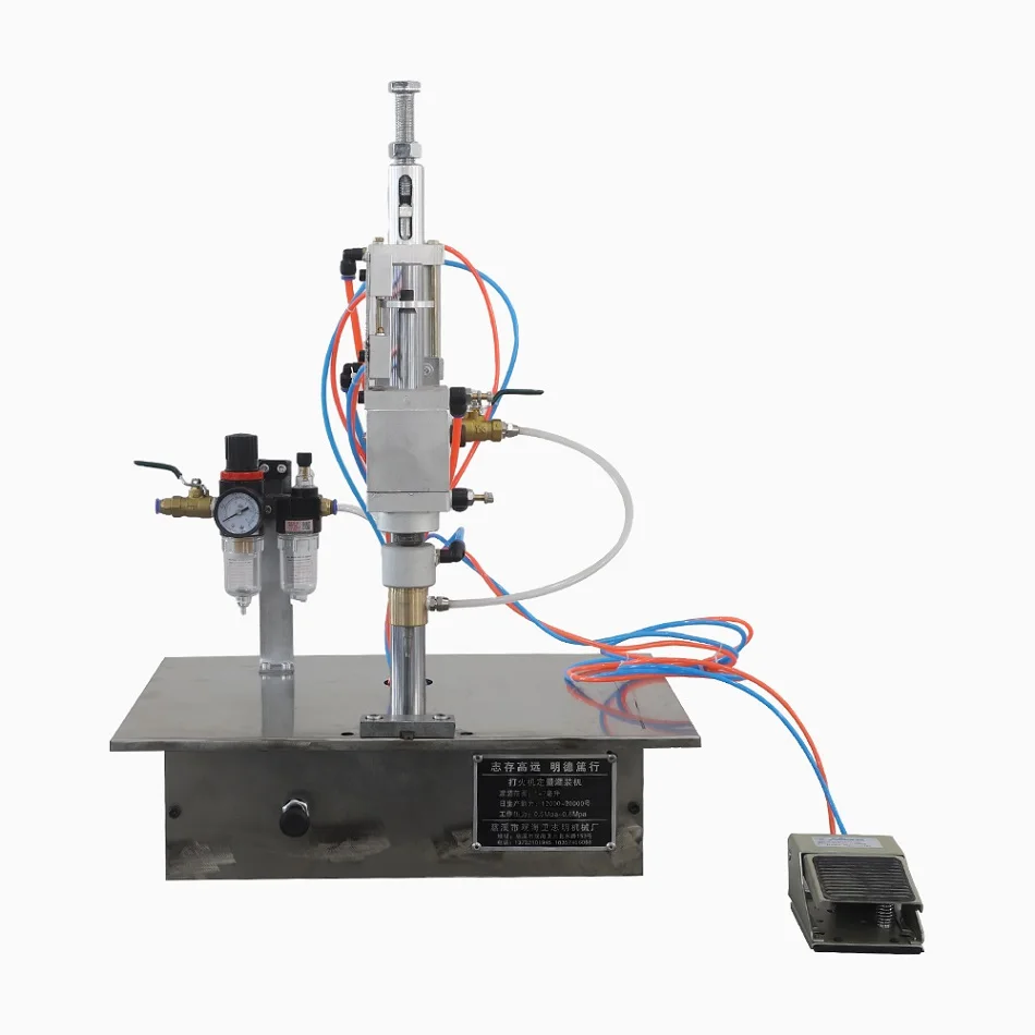 cigarette lighter machine Semi- Automatic Cigarette Lighter Manufacturer Making Machinery Gas Filling  Machine