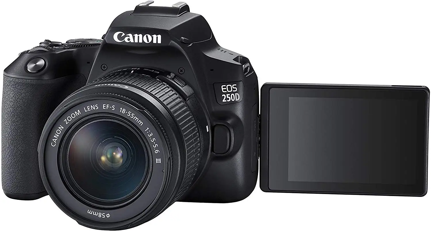 Canon Eos 250d Kit Ef-s 18-55mm F3.5-5.6 Iii Lens Black