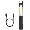 2 Modes Torch Magnetic Swivel Hooks Work Light Inspection Lamp USB Rechargeable 1500mAh 18650 Battery 3W COB XPE LED WorkLight