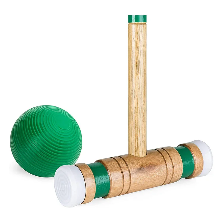 6-Player Wood Croquet Set with Carrying bag