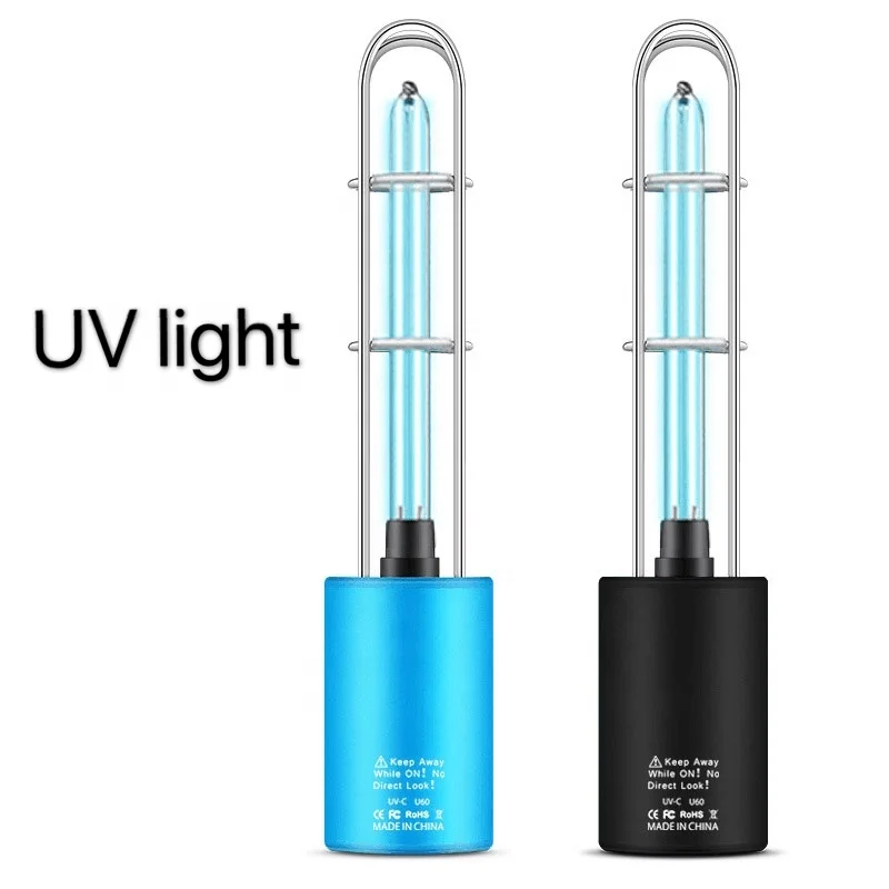 Kanlong LED uv light Mini Portable USB Chargeable UVC Sterilization Lamp Ozone Germicidal wand UVC led sterilizer for home