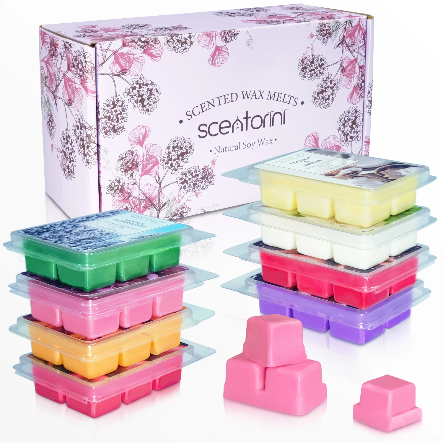 Wholesale Custom Aroma Four Flavors 6 Clud Soy Wax Melts Scented Buy