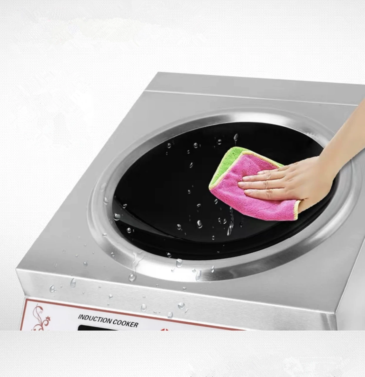 Induction Cooker Glass Plate Silicone Induction Cooker Mat Black