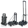 Supermarket Shopping Luggage Plastic Folding Trolley Cart With 4 Wheels