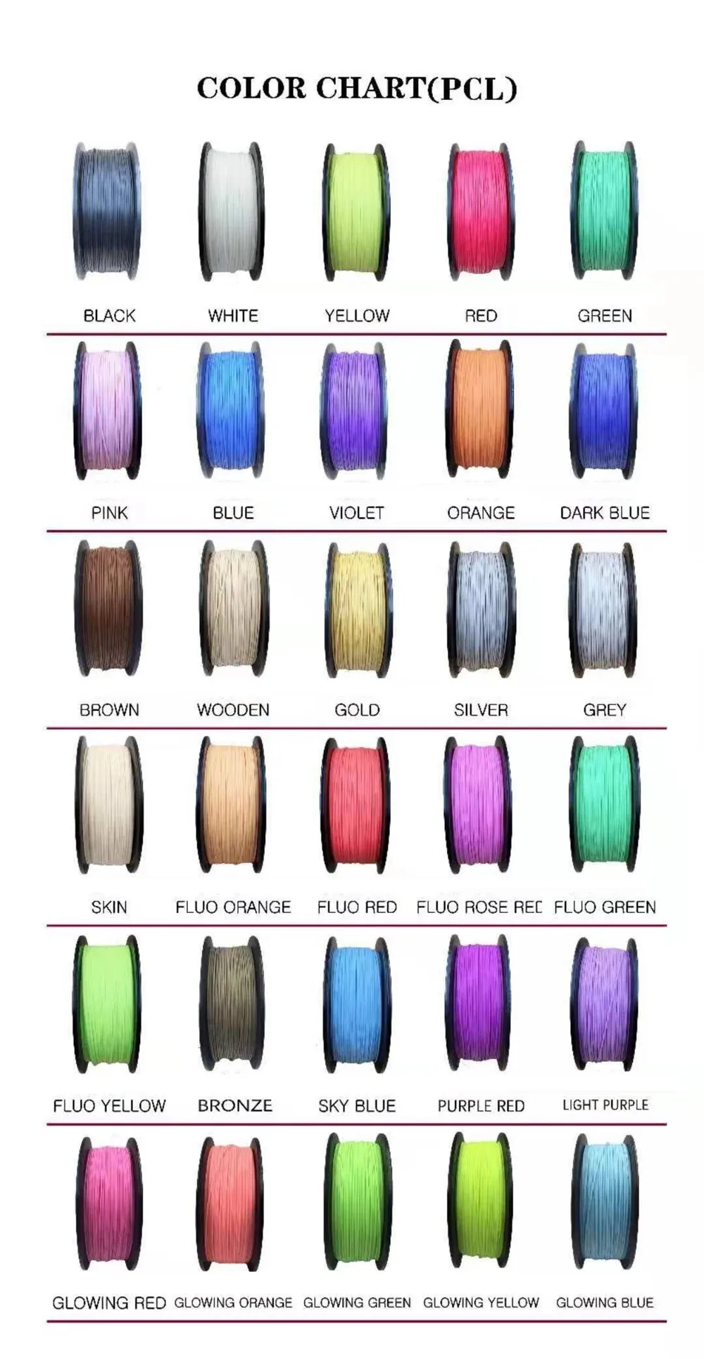 3d Printing Filament Sample Pack Pla,Abs,Petg,Wood,Carbon Fiber,Marble