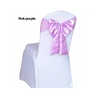 Pink Purple Chair Covers Wedding Decoration Wedding Chair Sashes Satin Ribbon