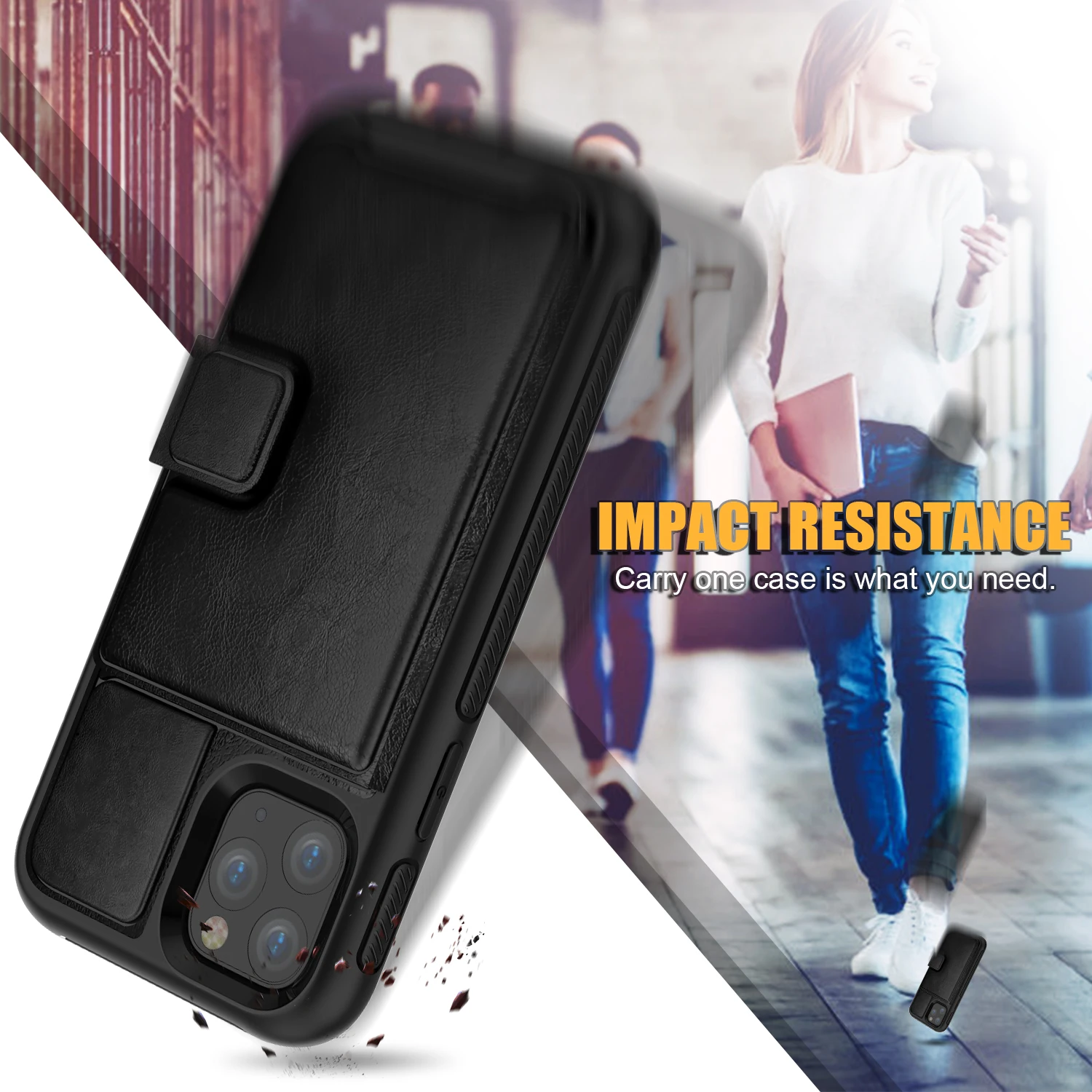 Amazon Hot Products Wallet Leather Carcasa de Telefono para for iPhone 11 Pro Card Slot Phone Case