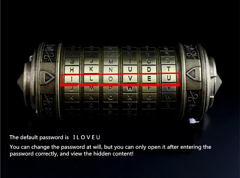 Da Vinci Code Mini Cryptex Valentines Day Interesting Creative Romantic Birthday Gifts for Her 