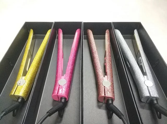 glitter flat iron