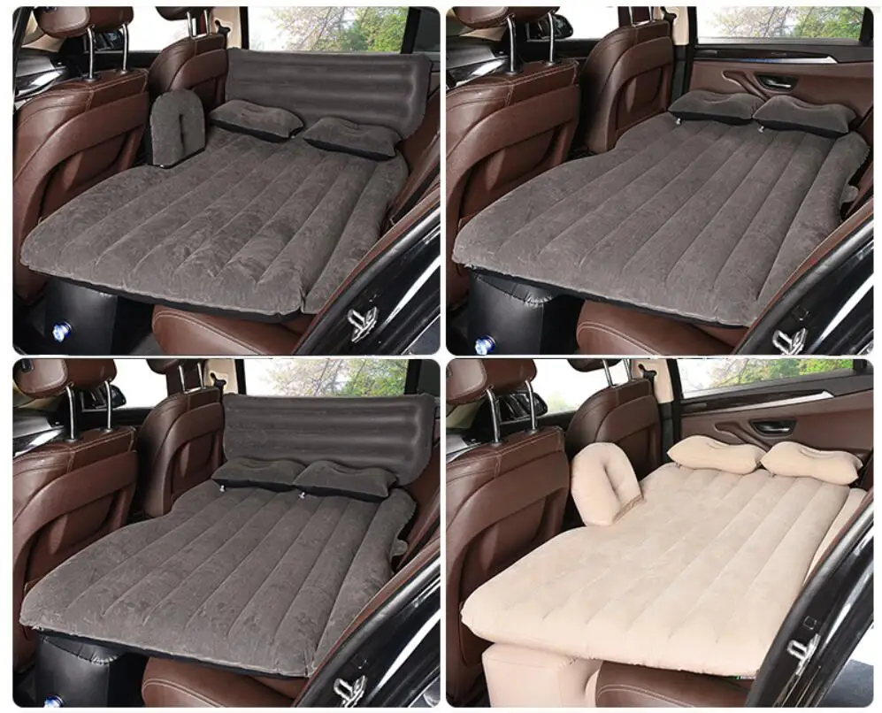 Sunshine Car Inflatable Bed Protable Camping Air Mattress with 2 Air Pillows Universal SUV