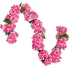 Amazon hot Wedding decoration silk cherry blossom hanging vine for sale