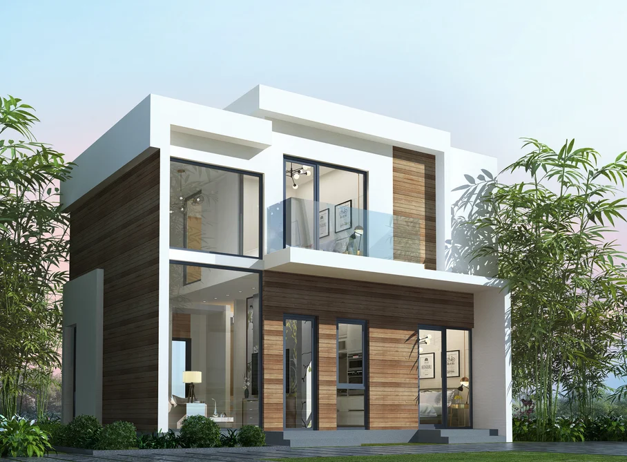 轻钢结构现代风格豪华别墅 - buy 预制房屋,轻钢房屋,豪华别墅