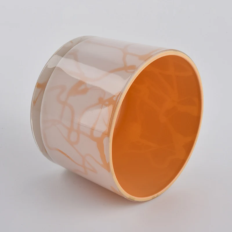 hand painting glass candle jar