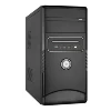 low price mid tower nice design clear plastic front panel powertrain sama with ups computer case