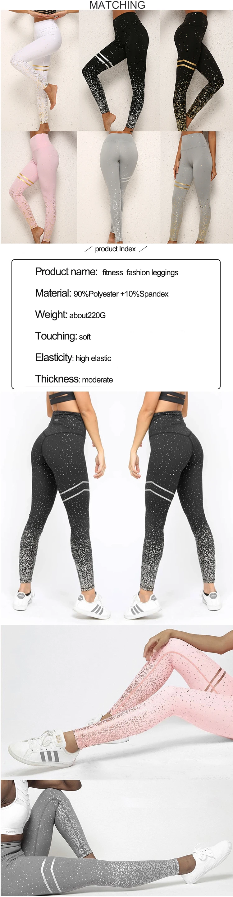 Drop Shipping women shiny spandex leggings sparkly pics sexy ass shine yoga leggings girls